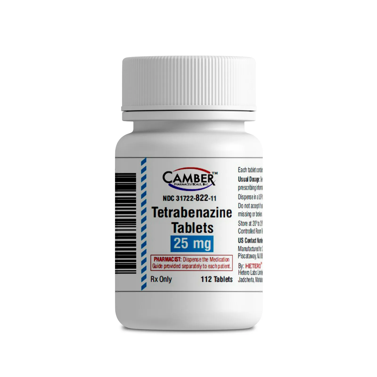 Tetrabenazine – Tetrabenazina – 25 mg